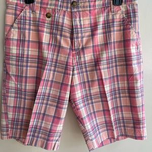 Lee Bermuda Shorts Pink Plaid